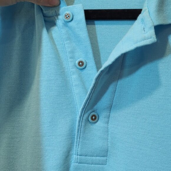 3/$20 Coal Harbour Aqua Polo Shirt Short Sleeve Golf Casual Top Mens Size Large - Picture 5 of 11